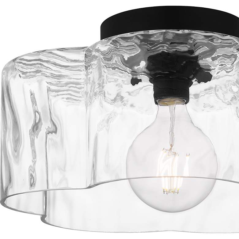Image 5 Lilly 1-Light Matte Black Semi-Flush Mount more views