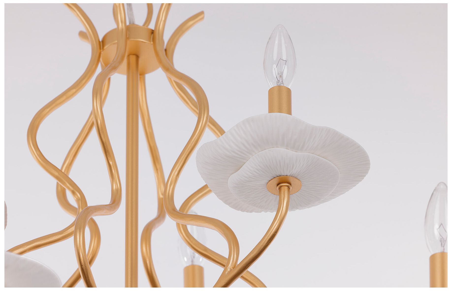 Thumbnail2 of Lilly 9-Light Chandelier in Royal Gold by Breegan Jane more views