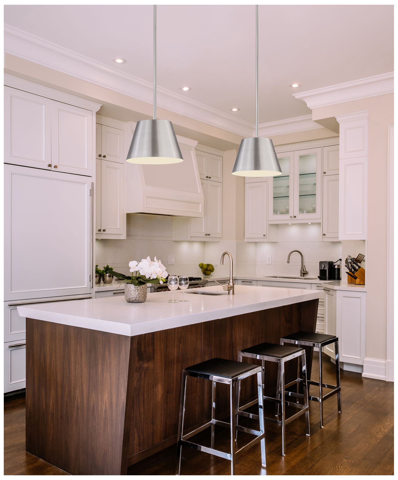 Image 2 Lilly by Z-Lite Brushed Nickel 1 Light Pendant more views