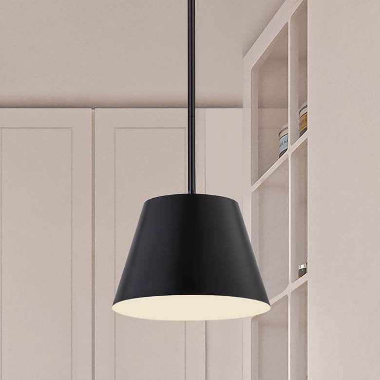 Image 1 Lilly by Z-Lite Matte Black 1 Light Pendant