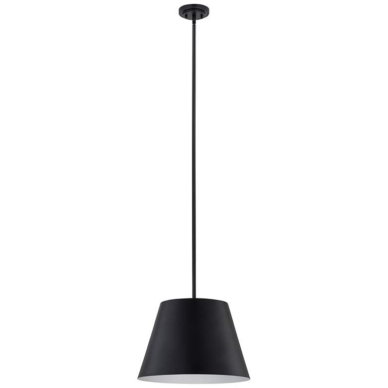 Image 3 Lilly by Z-Lite Matte Black 1 Light Pendant more views