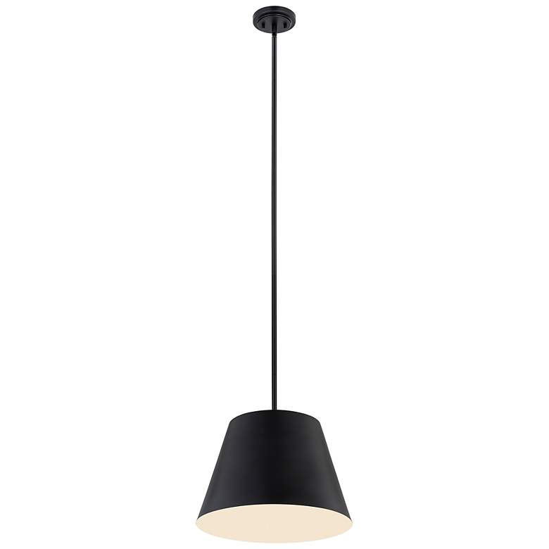 Image 4 Lilly by Z-Lite Matte Black 1 Light Pendant more views
