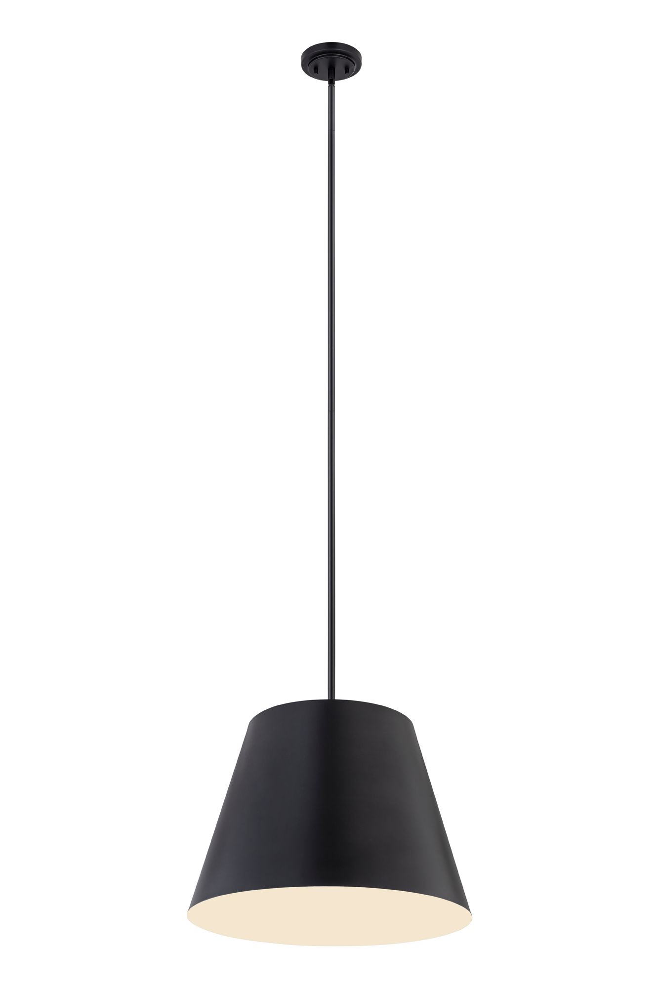 Image 3 Lilly by Z-Lite Matte Black 1 Light Pendant more views