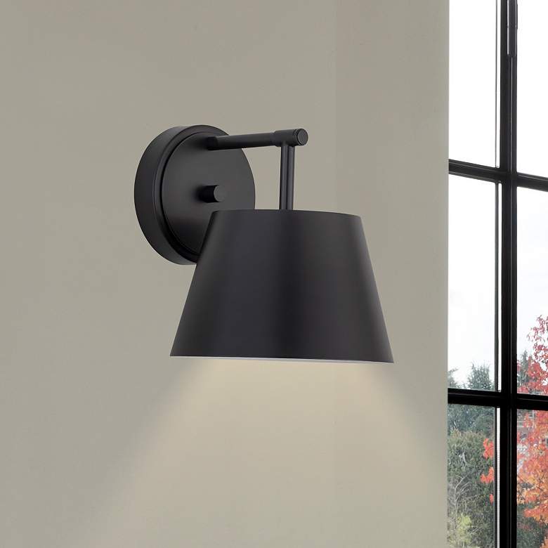 Image 1 Lilly by Z-Lite Matte Black 1 Light Wall Sconce