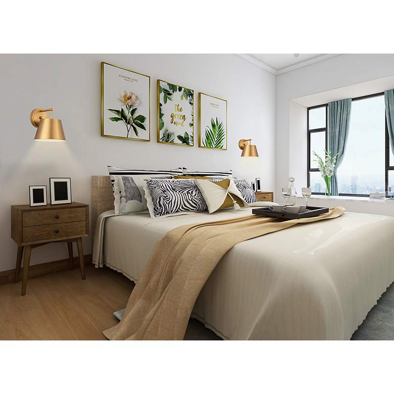 Image 4 Lilly by Z-Lite Modern Gold 1 Light Wall Sconce more views