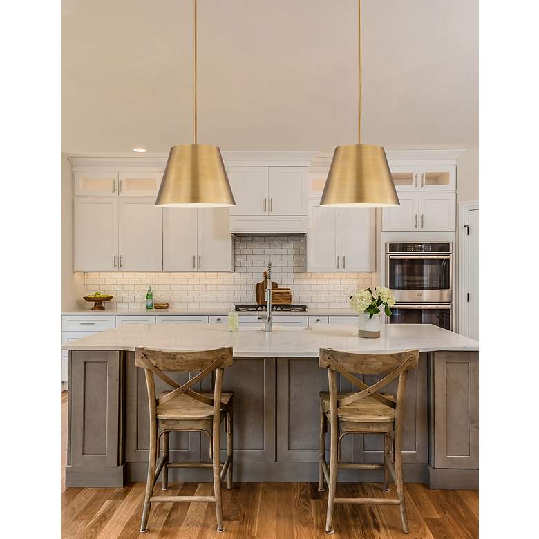 Image 4 Lilly by Z-Lite Rubbed Brass 1 Light Pendant more views
