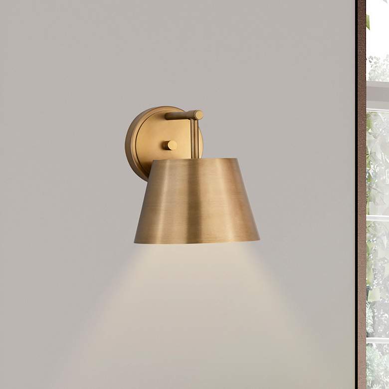 Image 1 Lilly by Z-Lite Rubbed Brass 1 Light Wall Sconce