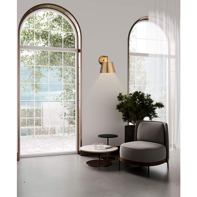 Image 3 Lilly by Z-Lite Rubbed Brass 1 Light Wall Sconce more views