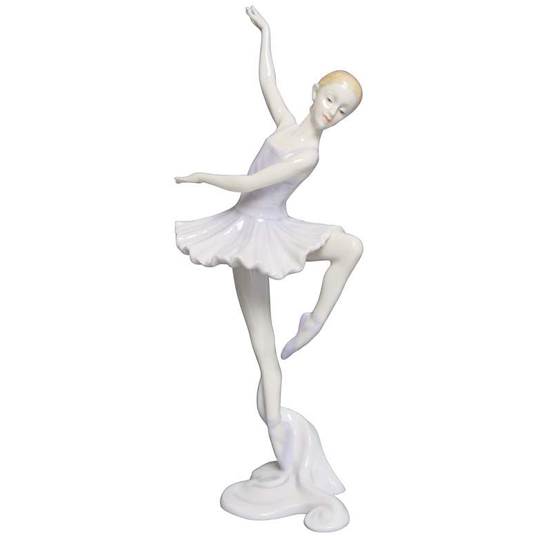 Image 1 Lilting Grace Violet Porcelain 10 1/4 inchH Ballerina Figurine