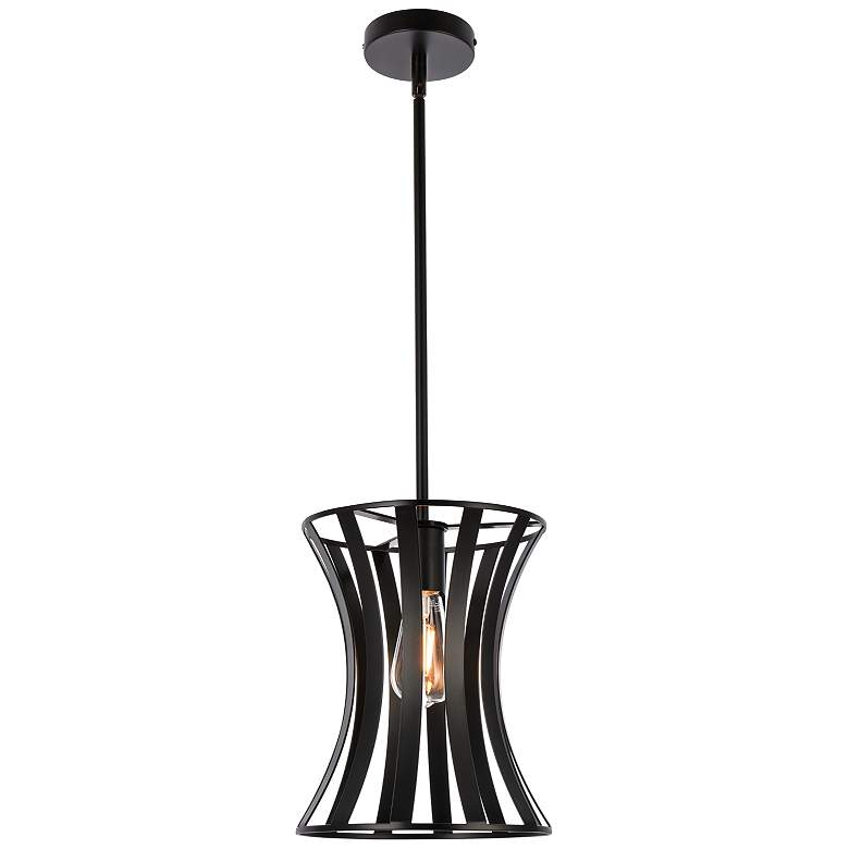 Image 2 Lily 1 Lt Pendant In Black