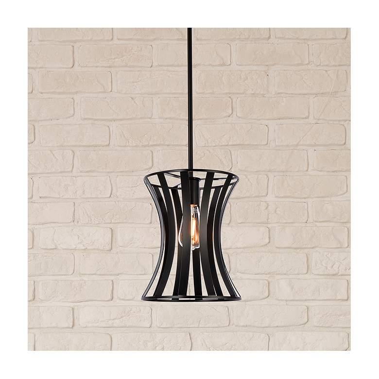 Image 1 Lily 1 Lt Pendant In Black