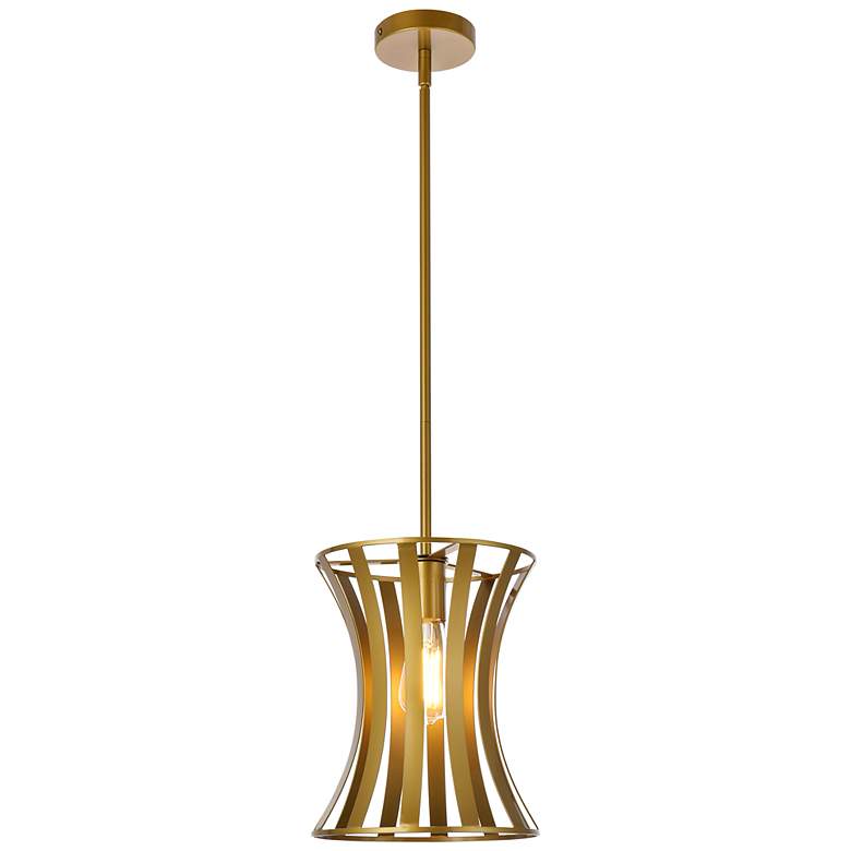 Image 2 Lily 1 Lt Pendant In Brass