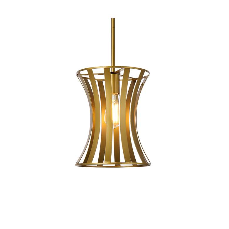 Image 4 Lily 1 Lt Pendant In Brass more views