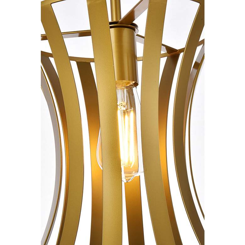 Image 7 Lily 1 Lt Pendant In Brass more views
