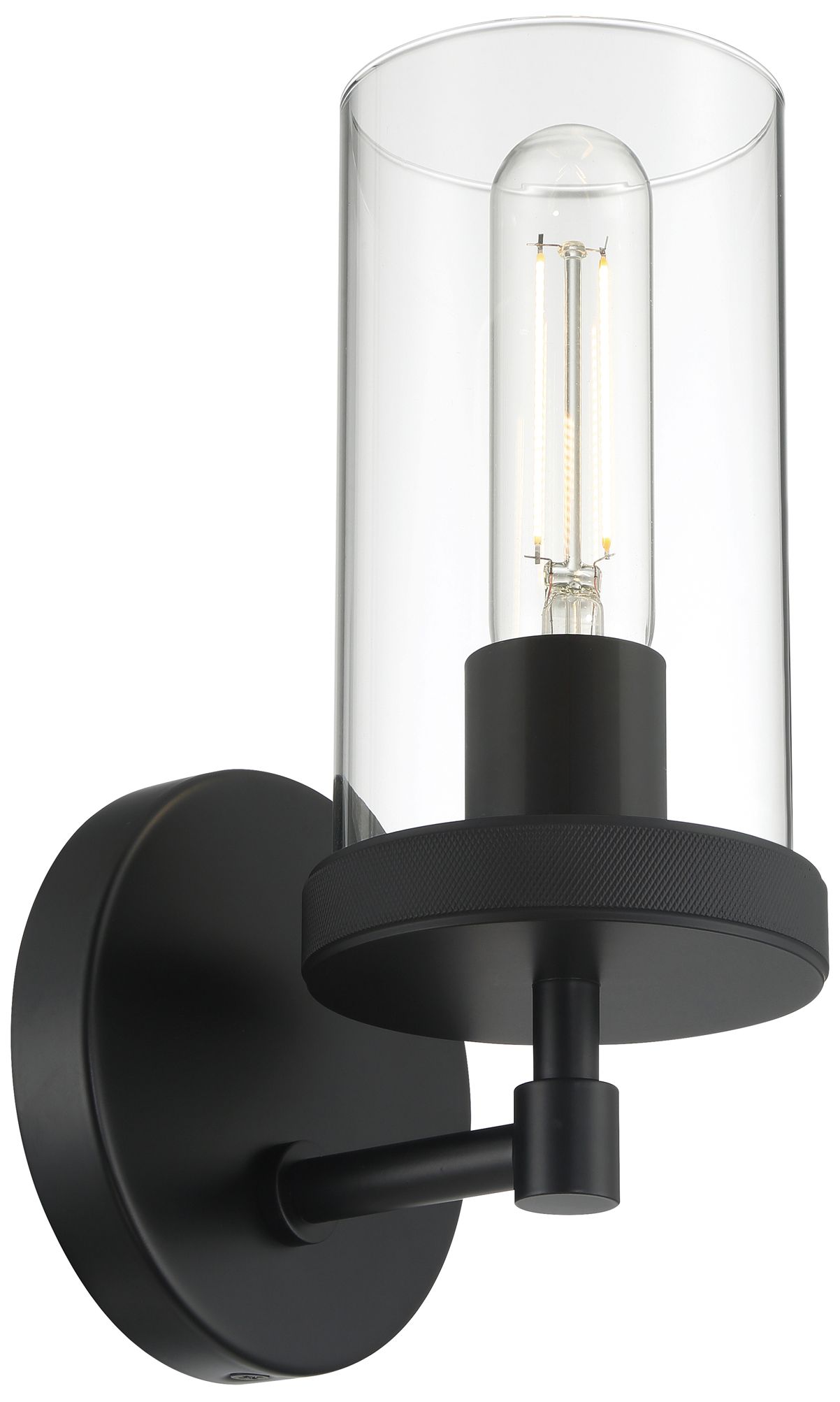 Image 5 Lily 10" High Matte Black Wall Sconce more views