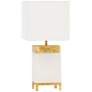 Lily 16" High White Alabaster Accent Table Lamp