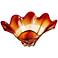 Lily 22" Wide Amber Glass Bowl