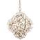 Lily 26 1/4" Wide Enchanted Silver Leaf Pendant Light