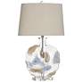 2_Lily 30" High Fossil Glass Table Lamp With Crystal Acrylic Base