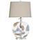 Lily 30" High Fossil Glass Table Lamp With Crystal Acrylic Base