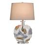 3_Lily 30" High Fossil Glass Table Lamp With Crystal Acrylic Base more views