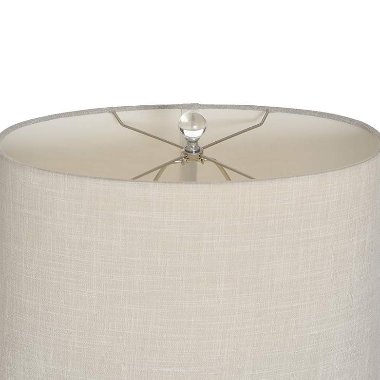 Image 6 Lily 30" High Fossil Glass Table Lamp With Crystal Acrylic Base more views