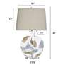 7_Lily 30" High Fossil Glass Table Lamp With Crystal Acrylic Base more views