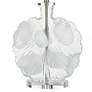4_Lily 30"H Clear Fossil Glass Table Lamp w/ Off-White Shade more views