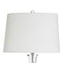 5_Lily 30"H Clear Fossil Glass Table Lamp w/ Off-White Shade more views