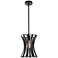 Lily 9 3/4" Wide Black Metal Mini Pendant
