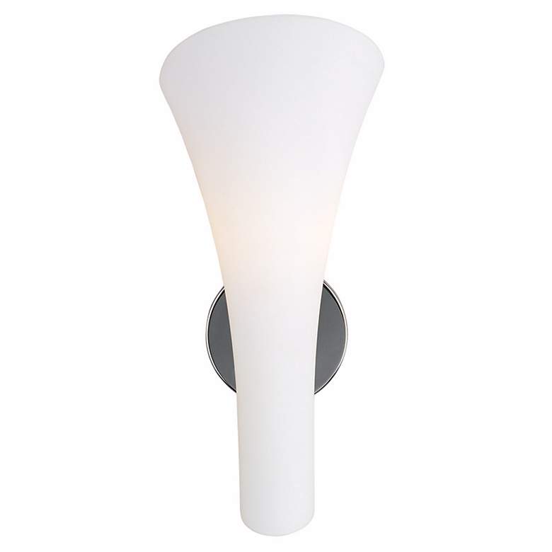 Image 1 Lily Collection White Wall Sconce