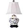 Lily Covered 19" High Porcelain Jar Accent Table Lamp
