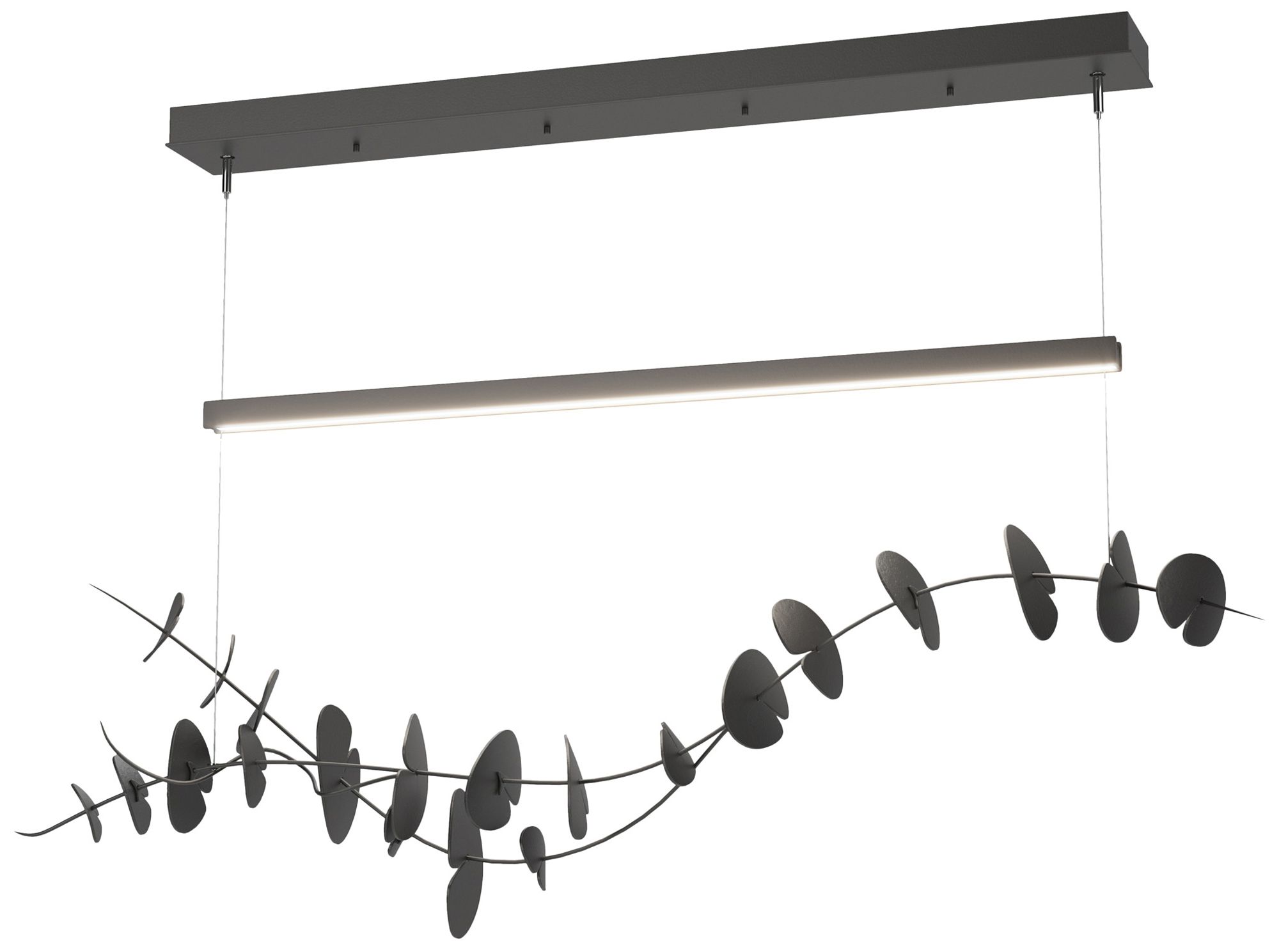 Lily LED Pendant - Black - Black - Made to Order