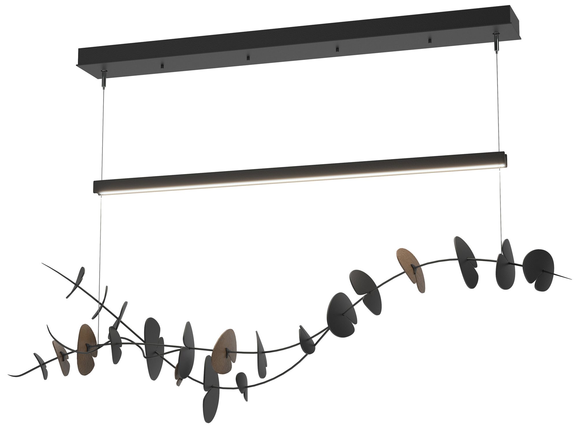 Lily LED Pendant - Black - Bronze - Made to Order