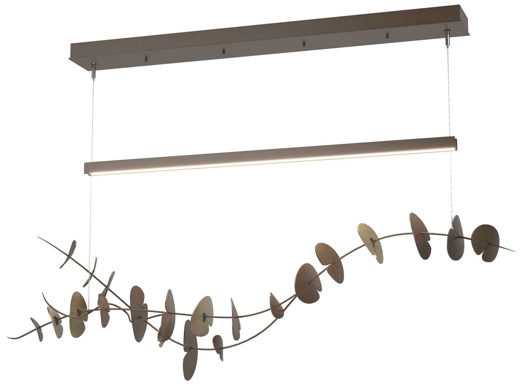 Lily LED Pendant - Bronze - Gold - Made to Order