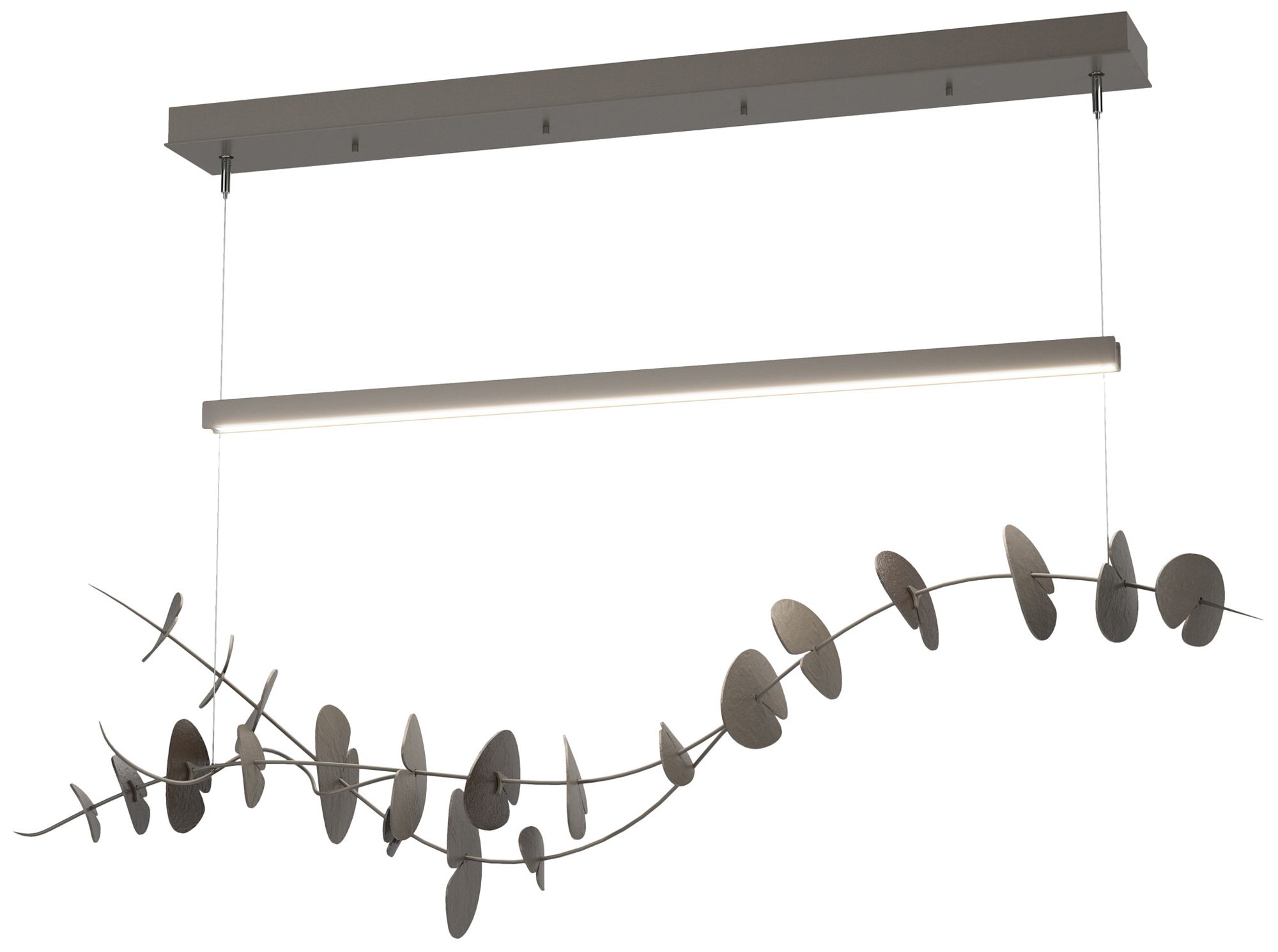 Lily LED Pendant - Dark Smoke - Oil Rubbed Bronze - Made to Order