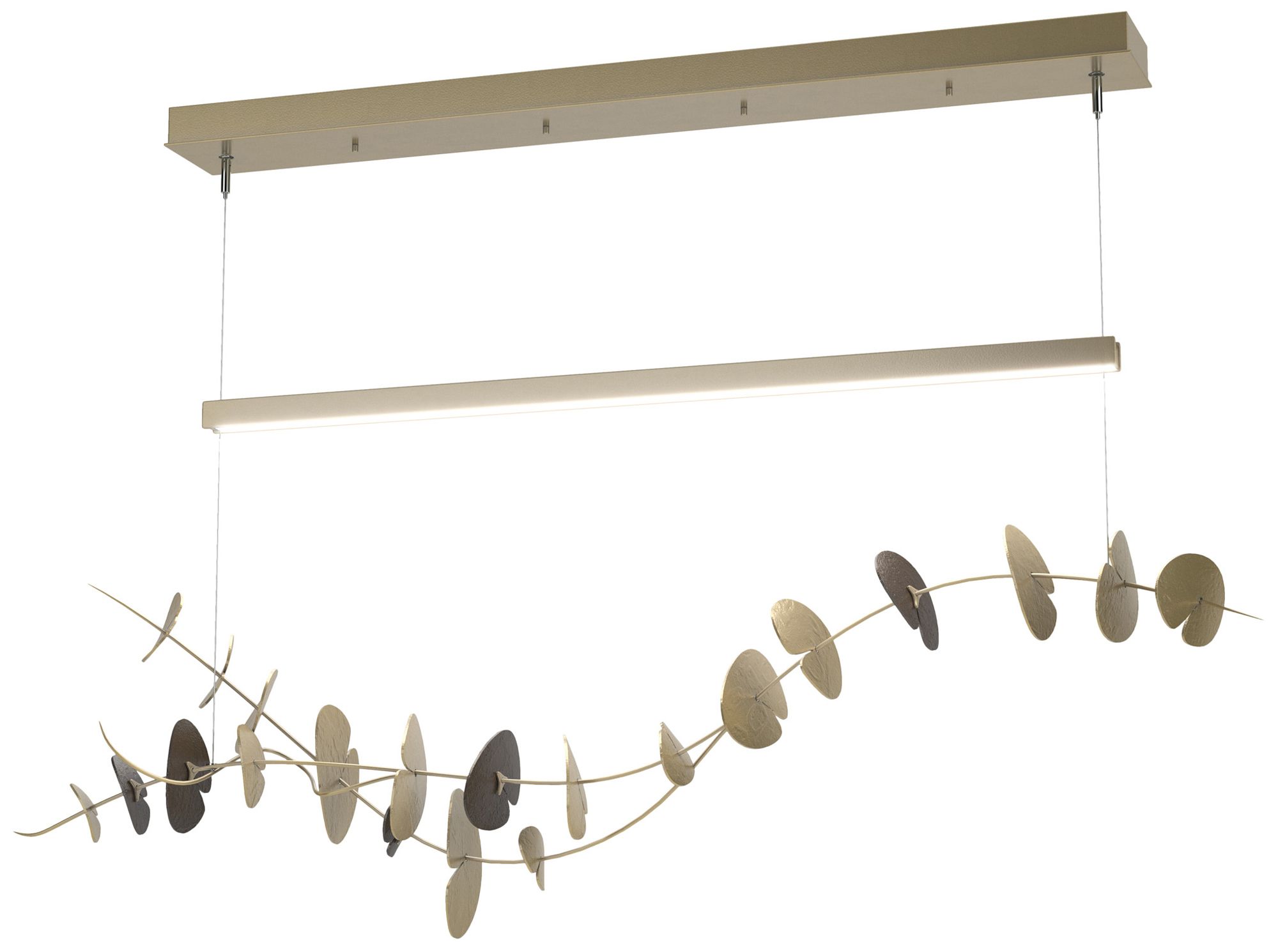 Lily LED Pendant - Modern Brass - Oil Rubbed Bronze - Made to Order