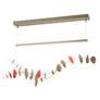 Lily LED Pendant - Modern Brass - Satin Red