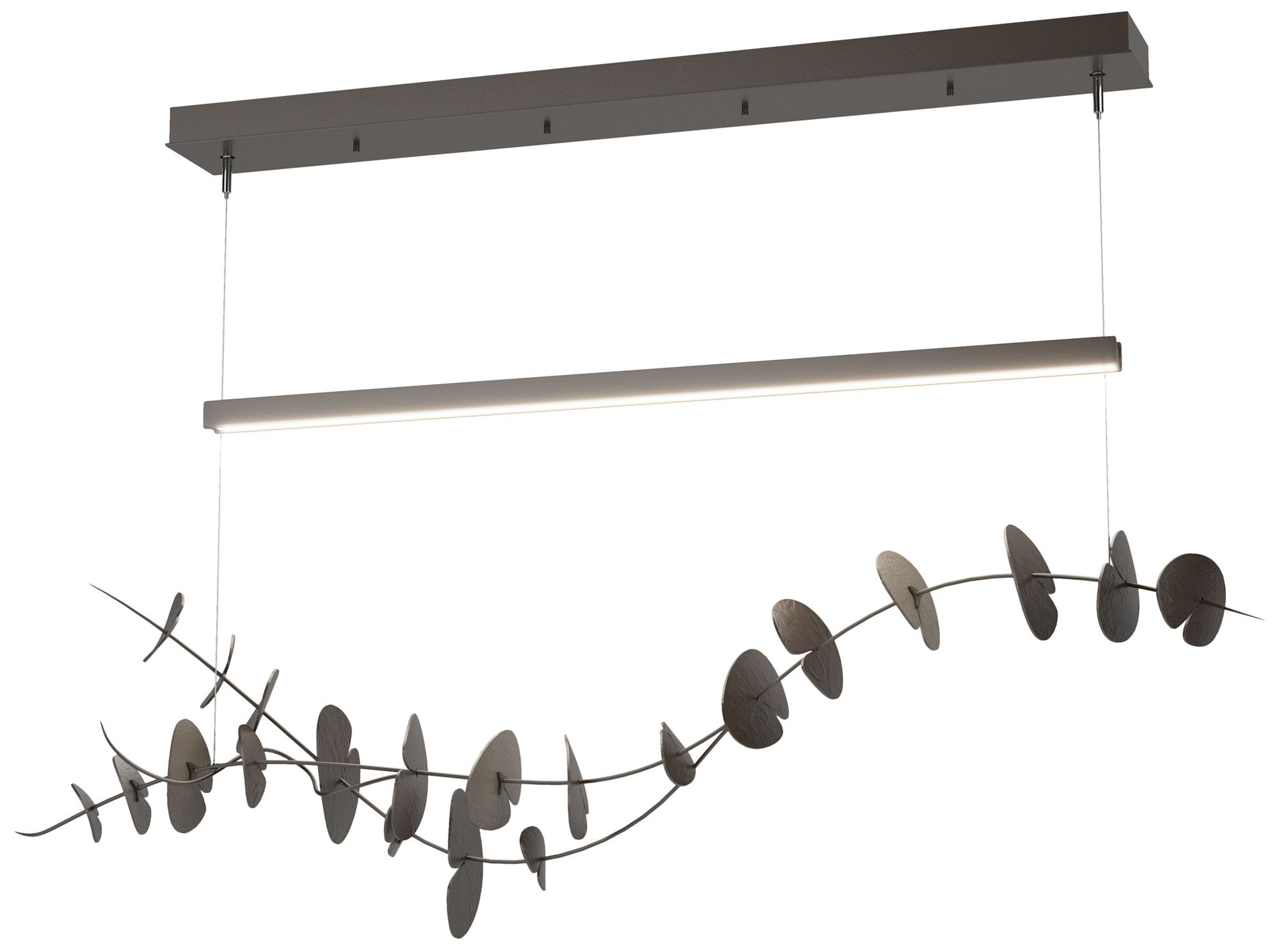 Lily LED Pendant - Oil Rubbed Bronze - Dark Smoke - Made to Order