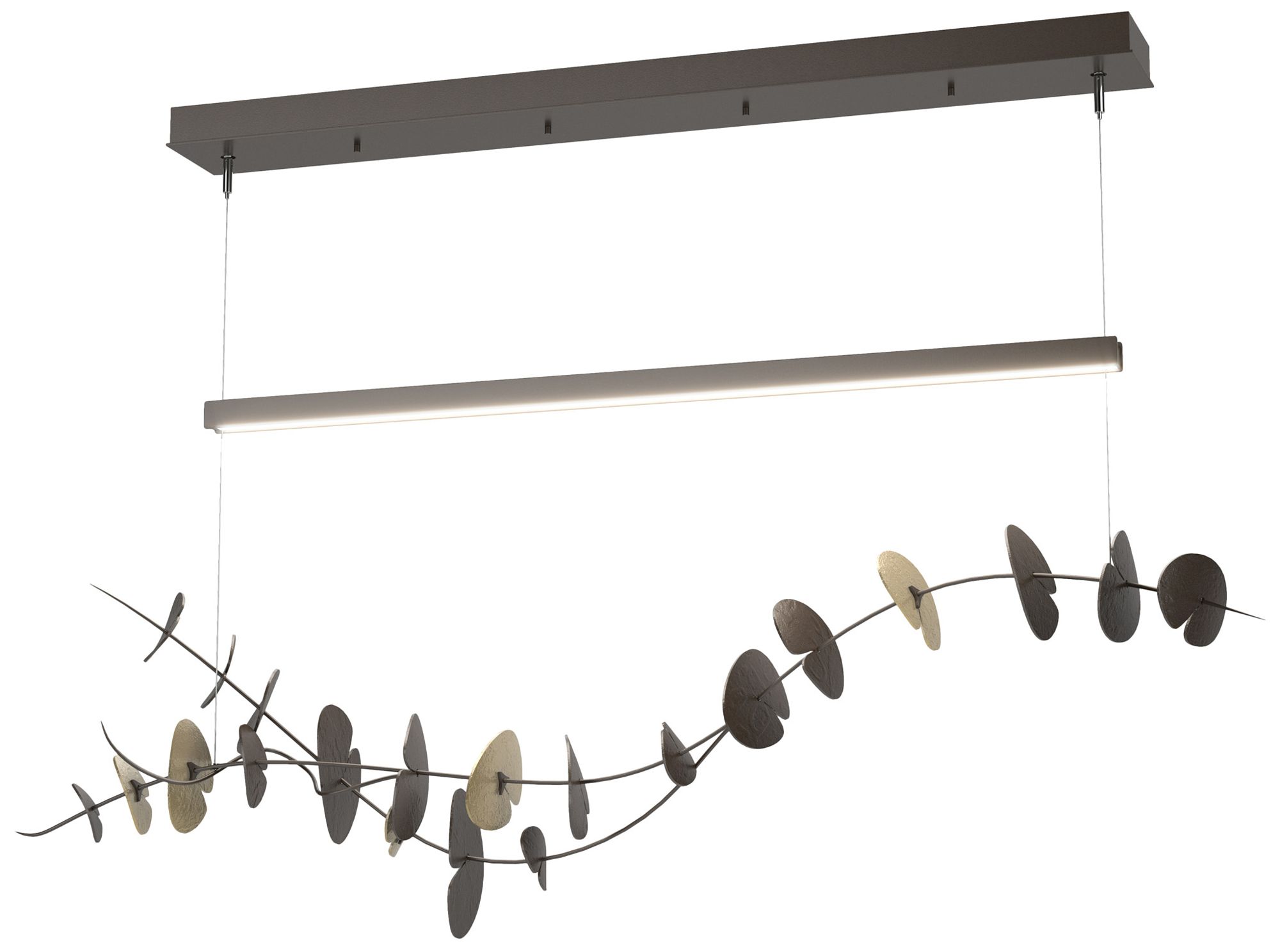 Lily LED Pendant - Oil Rubbed Bronze - Modern Brass - Made to Order