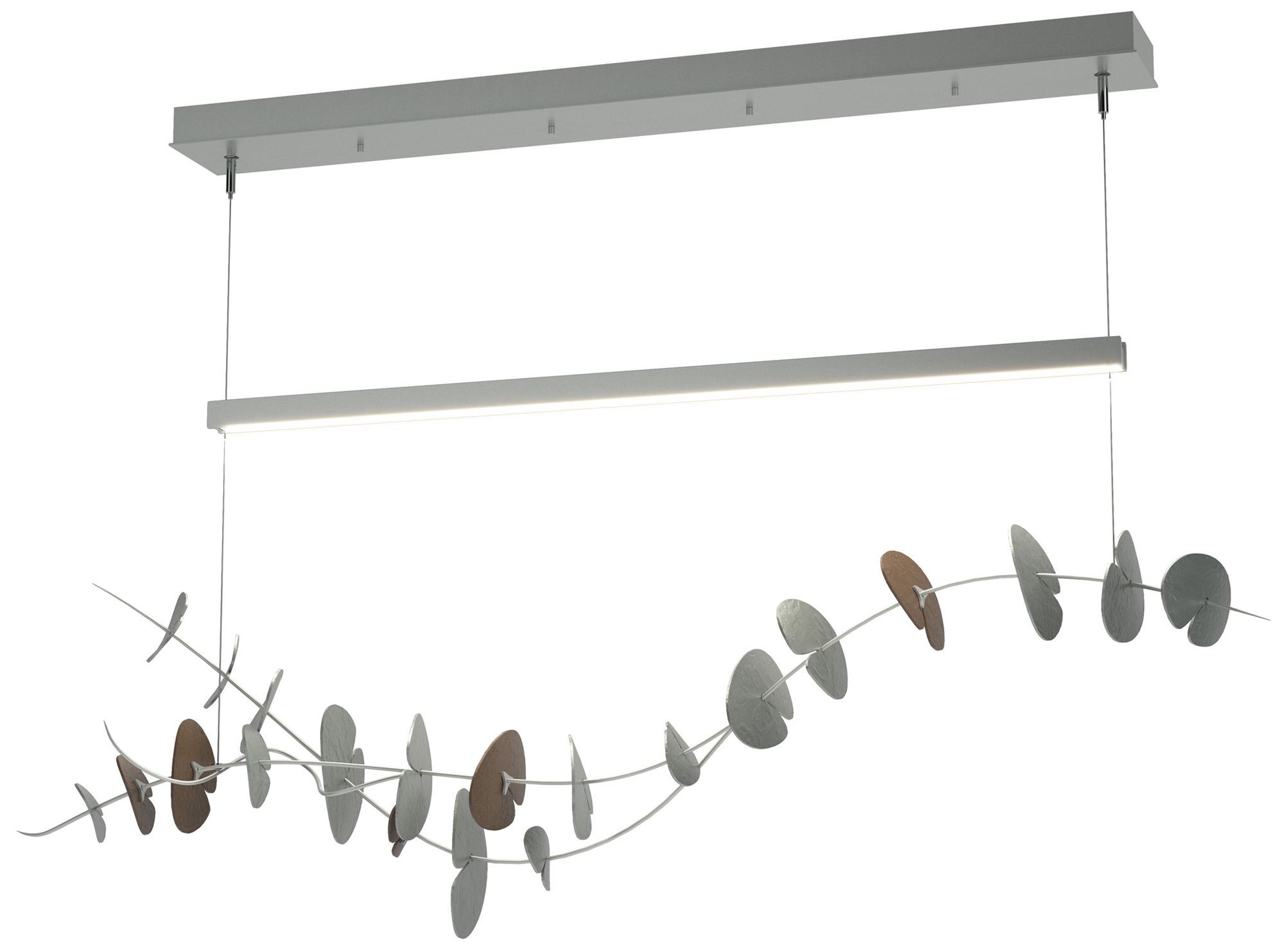Lily LED Pendant - Platinum - Bronze - Made to Order