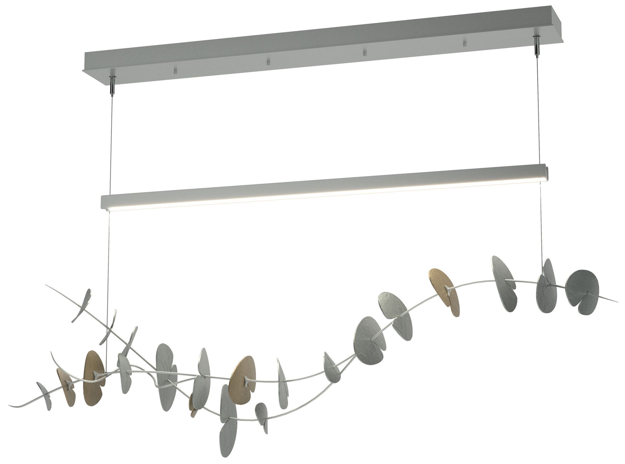 Lily LED Pendant - Platinum - Gold - Made to Order
