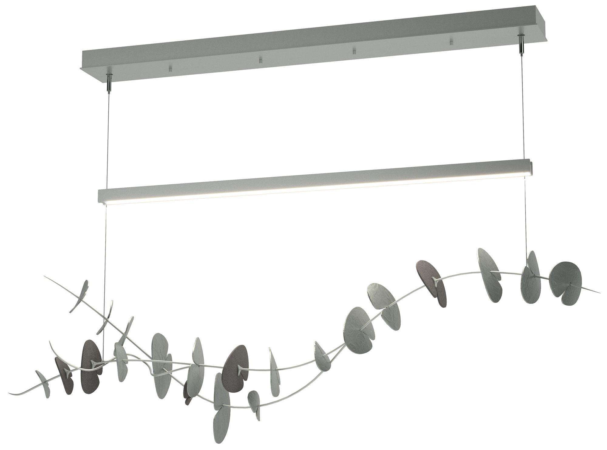 Lily LED Pendant - Platinum - Iron - Made to Order