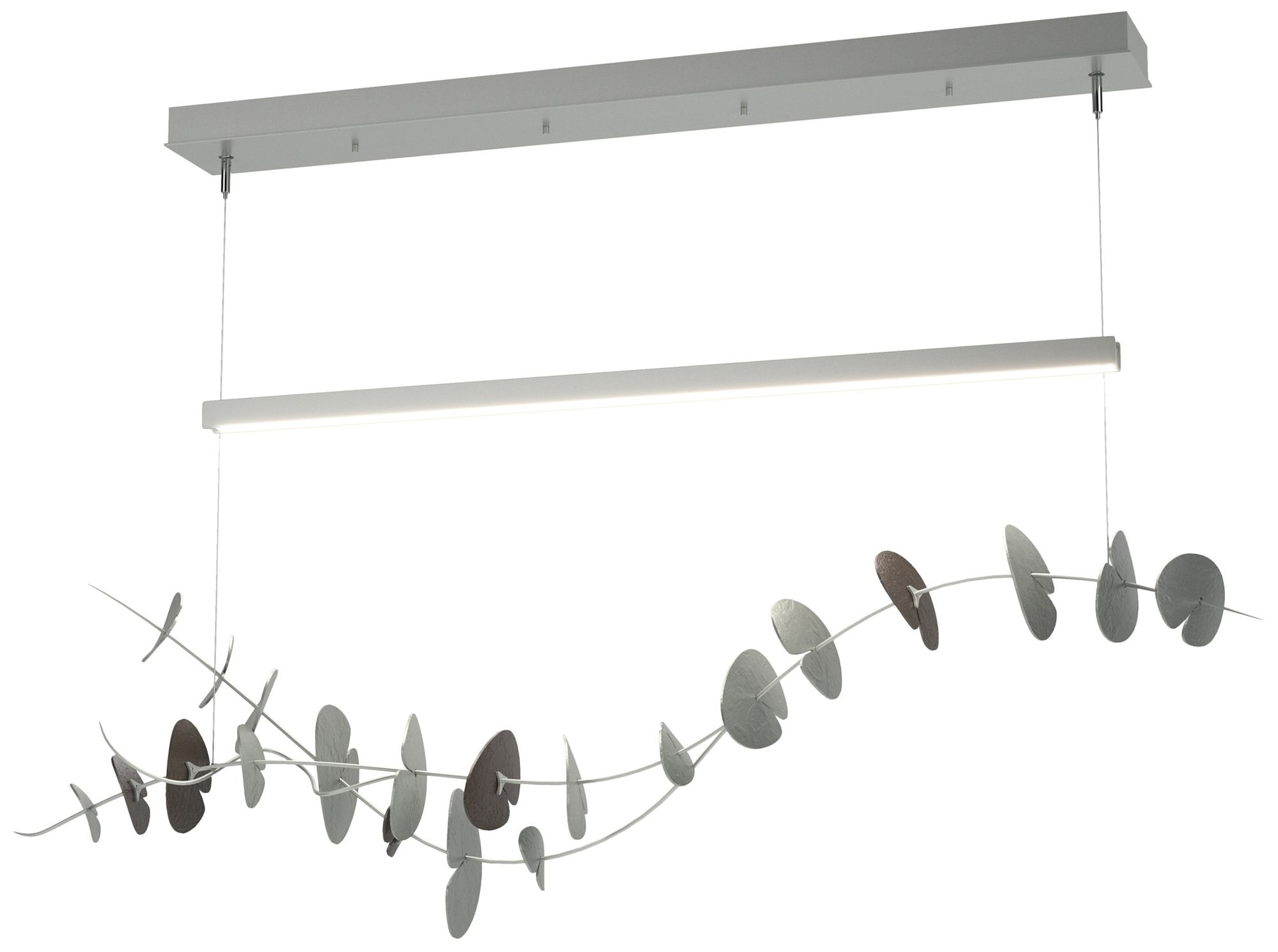 Lily LED Pendant - Platinum - Oil Rubbed Bronze - Made to Order