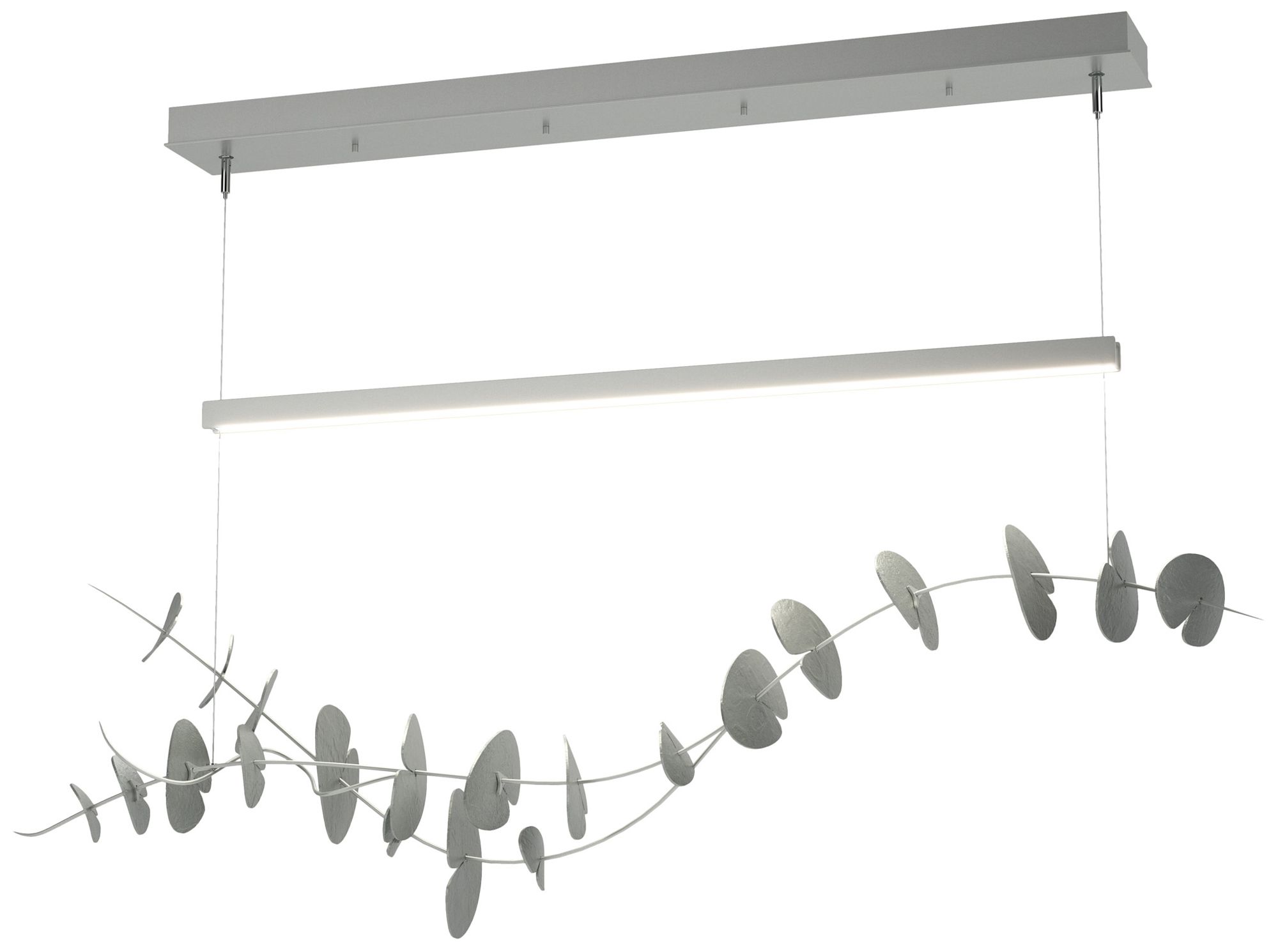 Lily LED Pendant - Platinum - Platinum - Made to Order