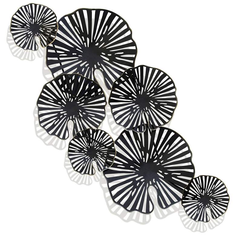 Image 1 Lily Pads I 41" x 20" Metal Wall Sculpture