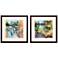 Lily Pond 25" Square 2-Piece Framed Giclee Wall Art Set