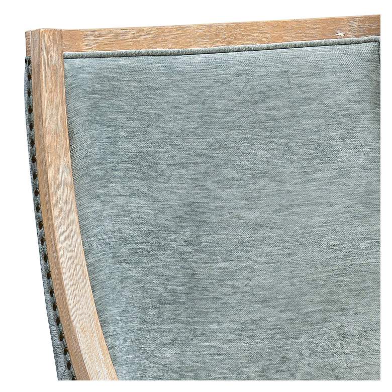 Image 3 Lily Pond Soft Green Velvet Fabric Dining Chair more views