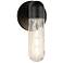 Lima 10-in 1 Light Black/Clear Water Glass Outdoor Wall 60W Kuzco
