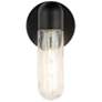 3_Lima 10-in 1 Light Black/Clear Water Glass Outdoor Wall 60W Kuzco more views